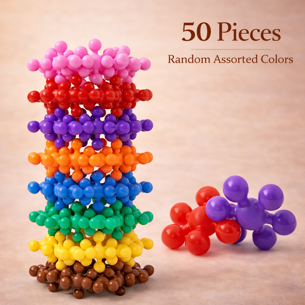 50–190 Piece Rotatable Snowflake Building Blocks – Creative DIY Educational Toy for Children